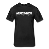 2022 Fitted Cotton/Poly Motifaith T-Shirt by Next Level - black
