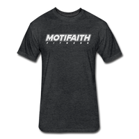 2022 Fitted Cotton/Poly Motifaith T-Shirt by Next Level - heather black