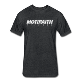 2022 Fitted Cotton/Poly Motifaith T-Shirt by Next Level - heather black