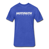 2022 Fitted Cotton/Poly Motifaith T-Shirt by Next Level - heather royal